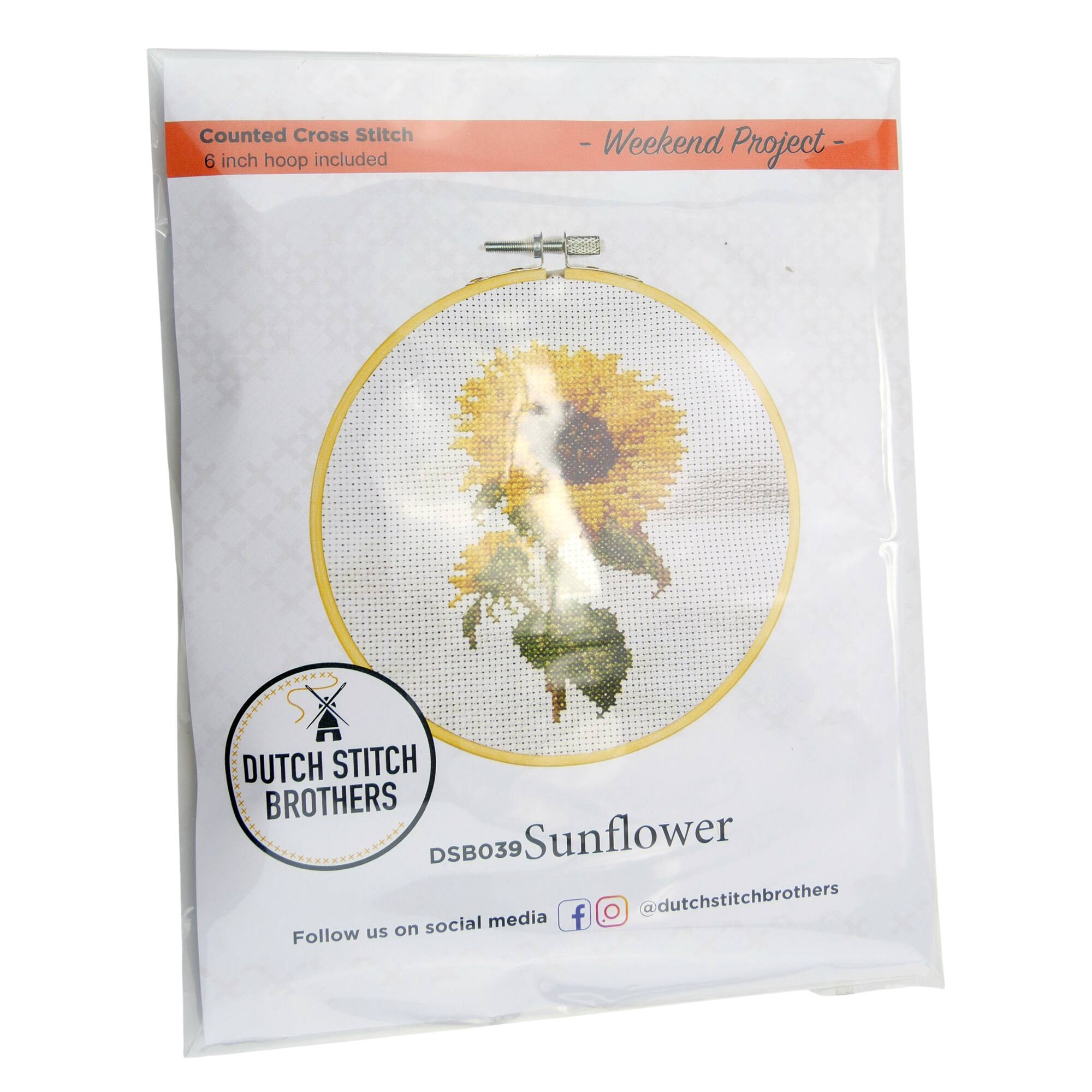Dutch Stitch Brothers® Sunflower Counted Cross Stitch Kit